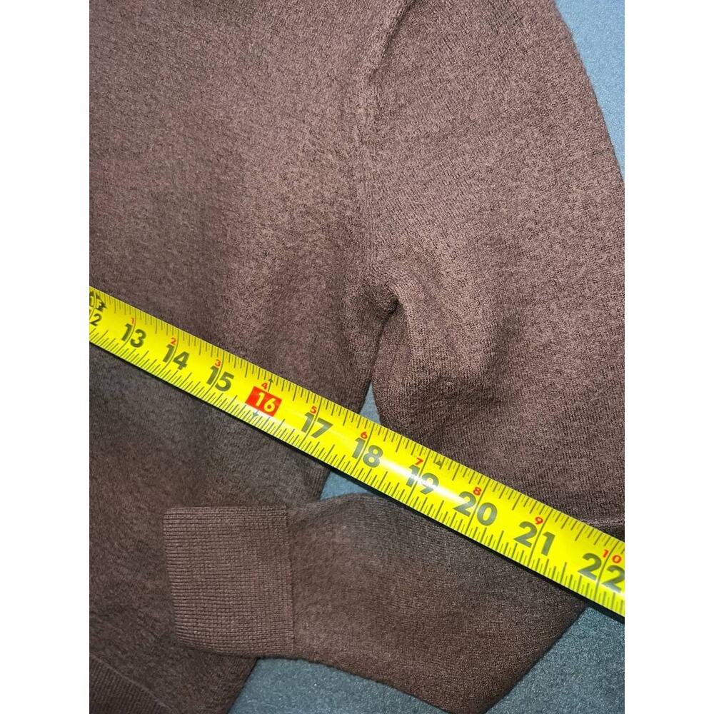 The Commons Long Sleeve 100% Merino wool Johnny Collar Sweater Polo M A010923 - Picture 5 of 6